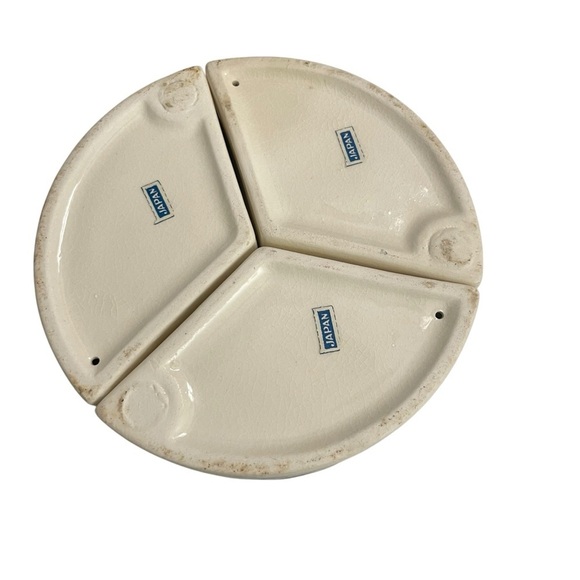 Vintage Fred Roberts Strawberry Preserves Jam Marmalade Divided Dish with Spoons - Picture 5 of 13